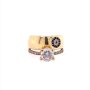 Златен дамски пръстен 4,78гр. размер:55 14кр. проба:585 модел:19266-5, снимка 1 - Пръстени - 42313116