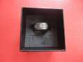 Уникален двоен въртящ сребърен пръстен 925