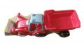 Детски трактор  със завиващо ремарке и подвижна кофа, снимка 1 - Коли, камиони, мотори, писти - 38479373