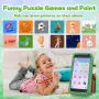 Детски играчка смартфон, телефон за игра за малки деца за момчета, фалшив телефон с динозавър , снимка 6