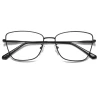 Нова олекотена метална рамка за диоптрични очила Черна, снимка 1