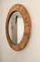 Кръгло огледало с дървена рамка тип Рустик, снимка 3