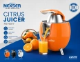 Сокоизтисквачка Nexser NS6017 Citrus 220W Цитрус преса Сокоизтисквачка за плодове, снимка 1