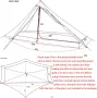 Telomat 3FULGEAR Lanshan1 Pro ултралека външна къмпинг палатка за 1 човек, снимка 3