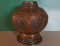 200 годишна - 18ти век колекционерска Китайска бронзова ваза, снимка 2