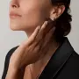 CARTIER Panthere de Cartier Rose Gold Stud Paved Diamond Дамски Обеци, снимка 6