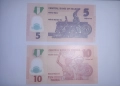 Нигерия 5 / 10 найра UNC, снимка 2