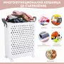 Сгъваема кошница за пране с колелца, 45 л, снимка 5