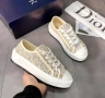 Dior Oblique Дамски Маратонки С Кутия👟Дамски Спортни Обувки Бежово Код S77, снимка 1