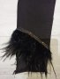 Дамски дънки с естествени пера !!! Последен размер!!!, снимка 3