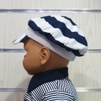Нов бебешки сет/лот: моряшко комплектче и шапка, за възраст 6-9 месеца, снимка 8 - Комплекти за бебе - 30325669