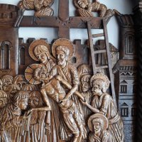 Дърворезба-"Снемане на Исус Христос от кръста", снимка 4 - Други - 22120366