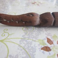 Дървена фигура фигурка крокодил, снимка 4 - Колекции - 33711511