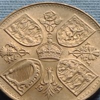 Монета 5 шилинга 1953г. Великобритания 25г. Управление на Елизабет втора 40418, снимка 4 - Нумизматика и бонистика - 42712973