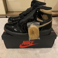 Оригинални Nike Air Jordan 1 high metallic gold original размер 43 номер 43 нови обувки кецове, снимка 2 - Кецове - 37331458