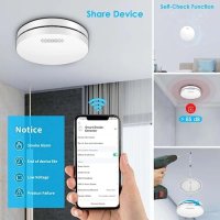 Нова аларма за дим за дома интелигентни WiFi детектори Защита Сигурност, снимка 4 - Други стоки за дома - 42192553