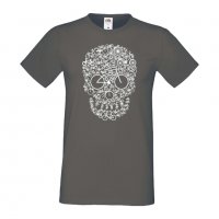 Мъжка тениска Bicycle Skull,Скелет,Изненада,Подарък,Празник , снимка 12 - Тениски - 36812816