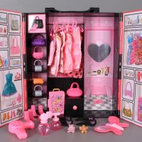 Комплект кукла с куфар - гардероб, снимка 5 - Кукли - 42038026