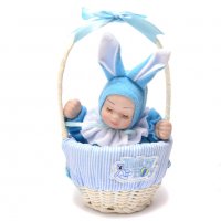 Бебе в кошница, снимка 2 - Кукли - 39999478