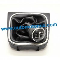 Tопка за скоростен лост + Кожен маншон за автомобил VW Golf 6., снимка 1 - Аксесоари и консумативи - 30327069