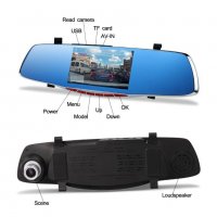 Видеорегистратор 1080 FULL HD с 5" LCD дисплей, камера за задно виждане и G-Sensor, снимка 2 - Аксесоари и консумативи - 39296402