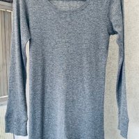 Тънка блуза памучно трико H&M, снимка 1 - Блузи с дълъг ръкав и пуловери - 42841034