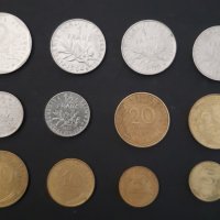 Френски монети  различни, снимка 2 - Нумизматика и бонистика - 36551213