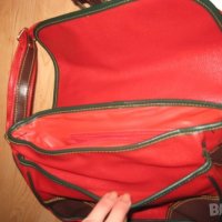Чанта червена кожа размер 28/17 см, снимка 2 - Чанти - 31918257