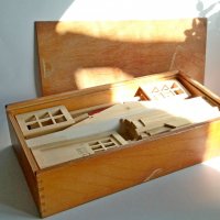 мини дървена къща-фирмен макет, снимка 3 - Антикварни и старинни предмети - 34184537