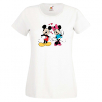 Дамска тениска Mickey & Minnie 7 Мини Маус,Микки Маус.Подарък,Изненада,, снимка 9 - Тениски - 36526272