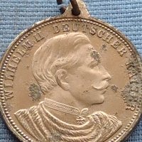 Стар медал Германия Вилхелм втори крал на Германия 39783, снимка 3 - Антикварни и старинни предмети - 42726092