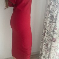 Бутикова червена рокля ХС-С, снимка 4 - Рокли - 44358219