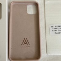 JASBON кейс и скрийн протектор за iPhone 11 Pro Max -Sand Pink, снимка 3 - Калъфи, кейсове - 31790635