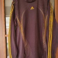Мъжка спортна блуза на Адидас-черна, снимка 1 - Спортни дрехи, екипи - 31342314
