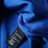 Елегантна синя сатенена рокля размер S/36 цена 84 лв., снимка 7 - Рокли - 42621899