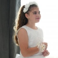 Бяла шаферска рокля , снимка 2 - Детски рокли и поли - 37485744