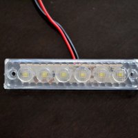 Диодни LED ЛЕД БЕЛИ габарити лед светлини 12V и 24V, снимка 3 - Аксесоари и консумативи - 35346884