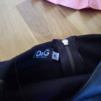 Изчистена черна Кожена рокля Dolce and Gabanna D&G, снимка 3 - Рокли - 30483432