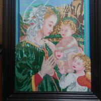 Гоблен "Богородица с младенца", снимка 2 - Гоблени - 31897304