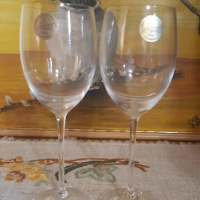 Френски кристални чаши за вино, снимка 4 - Чаши - 44685565