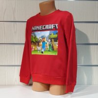 Нова детска ватирана блуза с дълъг ръкав и дигитален печат MINECRAFT (Майнкрафт), снимка 7 - Детски Блузи и туники - 38168332