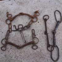 стари ковани юзди,ковано желязо,сбруя, снимка 1 - Антикварни и старинни предмети - 31026020