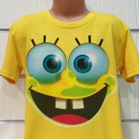 Нова детска тениска с дигитален печат Спондж боб, SpongeBob, снимка 5 - Детски тениски и потници - 31690982