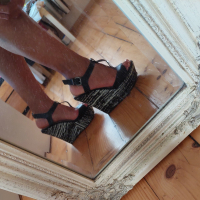 Дамски официални/елегантни обувки на платформа -марка paolo botticelli, снимка 4 - Дамски обувки на ток - 44603453