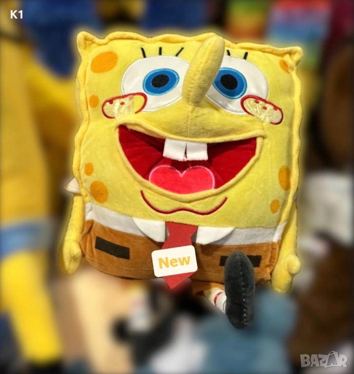 Плюшена играчка Спондж Боб 40см Sponge Bob, снимка 1