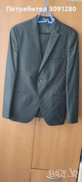 Черен мъжки официален костюм, снимка 1