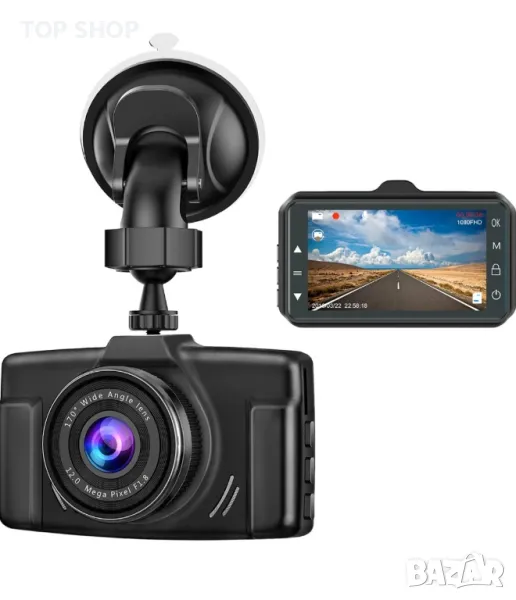 Видеорегистратор CHORTAU задна камера, нощно виждане,паркинг G сензор, снимка 1