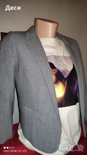сиво късо сако , снимка 1