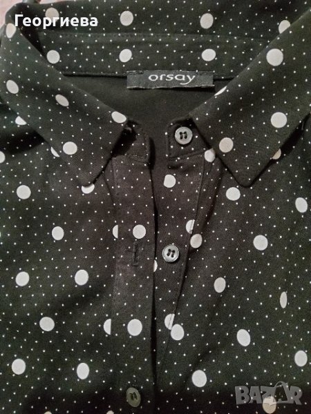 Черна риза от вискоза, снимка 1