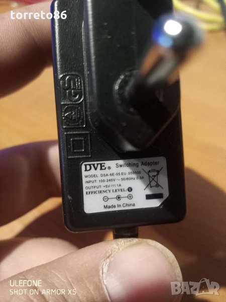 Продавам оригинални адаптри DVE 5v 1a, снимка 1